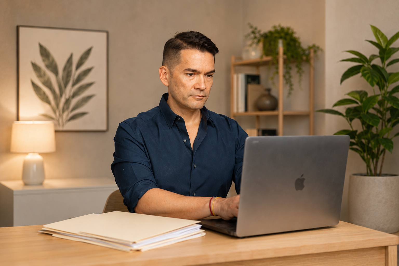 Dr Taal at her desk